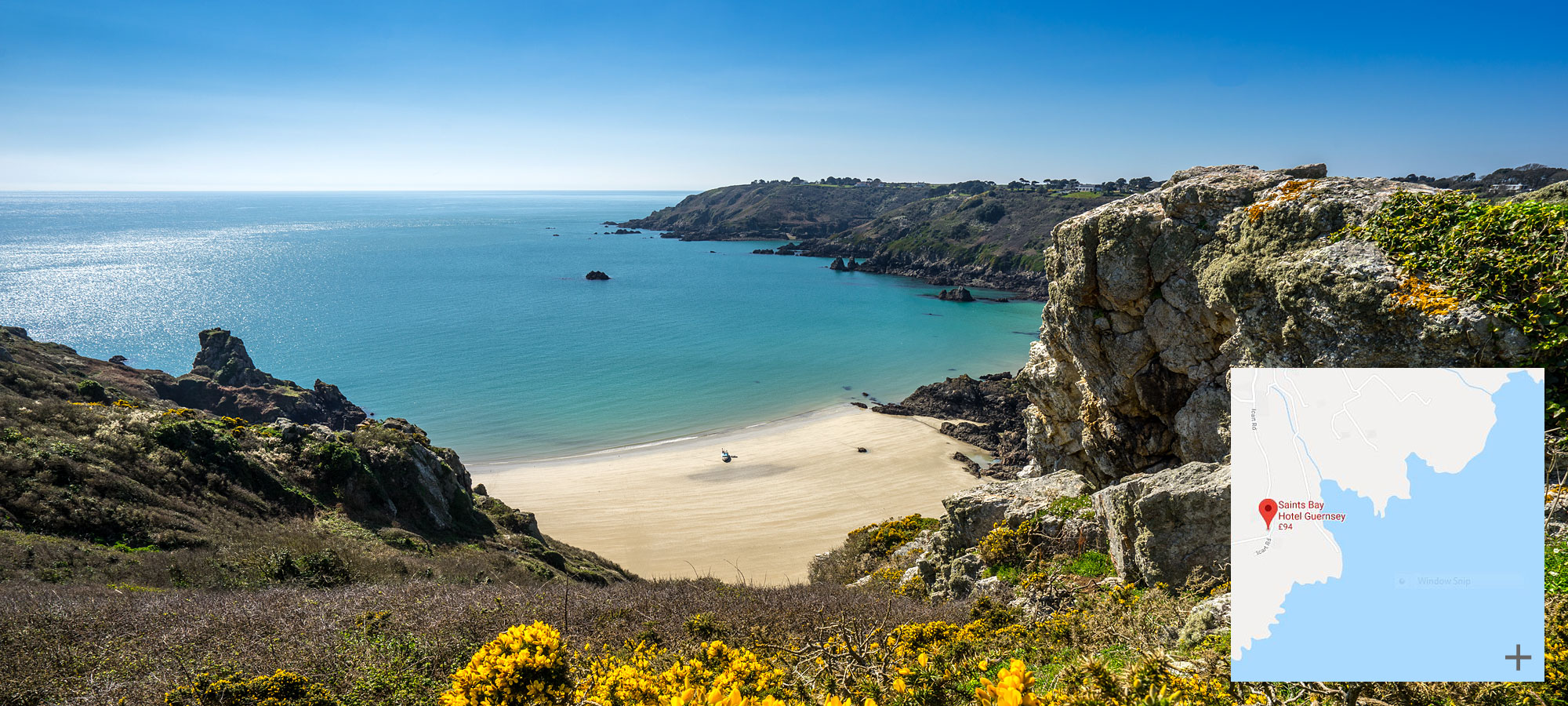 Cliff walking hotels in Guernsey.